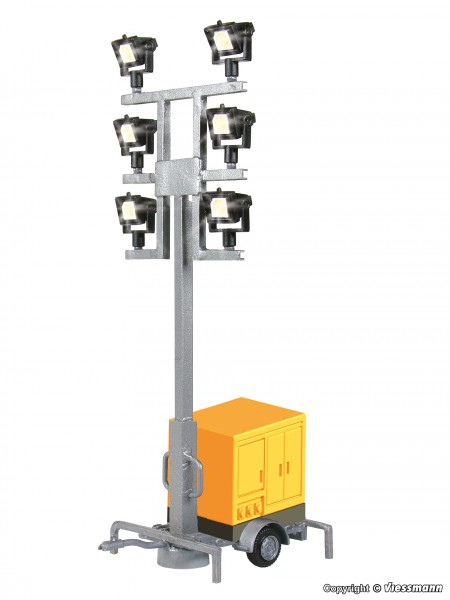 Viessmann 1343 - H0 - Leuchtgiraffe auf Anhänger mit 6 LEDs weiß