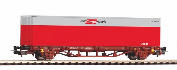 Piko 57762 - H0 - Cont.-Tragwg. 1X40 ft. Container ÖBB VI