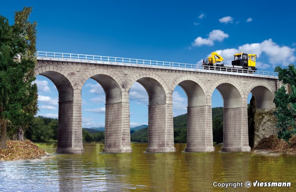 Kibri 39724 - H0 - Aachtal-Viadukt mit Eisbrecherpfeilern, eingleisig