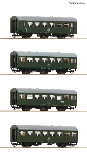 Roco 6280002 - TT - 4-tlg. Set 1: Rekowagen, DR, Ep.IV