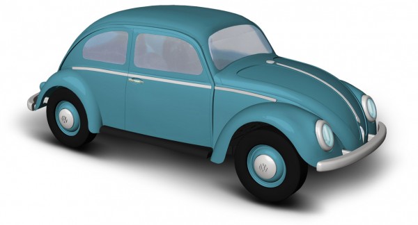 Busch 52950 - H0 - VW Käfer Ovalfenster, Blau - ***Auslaufartikel***