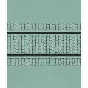 Kibri 34125 - H0 - Strassenplatte mit Gleiskörper, L ca. 20 x B 12 cm