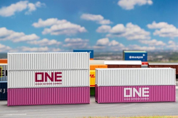 Faller 182152 - H0 - 40 ft. Container ONE, 5er-Set