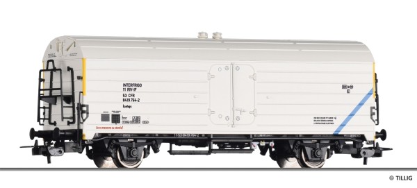 Tillig 77048 - H0 - Kühlwagen Icehqs "Interfrigo" der CFR, Ep. IV
