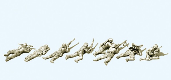 Preiser 16616 - H0 - Infantrie liegend, im Gefecht