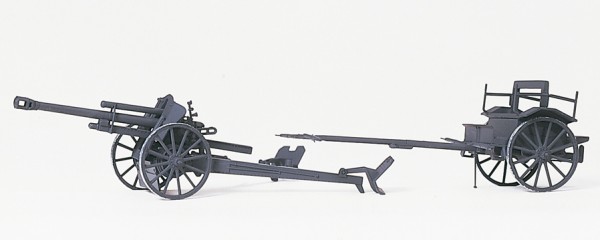 Preiser 16527 - H0 - Leichte Feldhaube 10,5 cm leFH 18 M. Protze