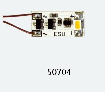 ESU 50704 - Führerstand, 1 LED, Warm White, 15,0mm x 6,9mm x 2,3 mm