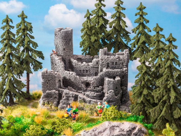 Noch 58609 - Burgruine, 15,5 x 10 cm, 12 cm hoch