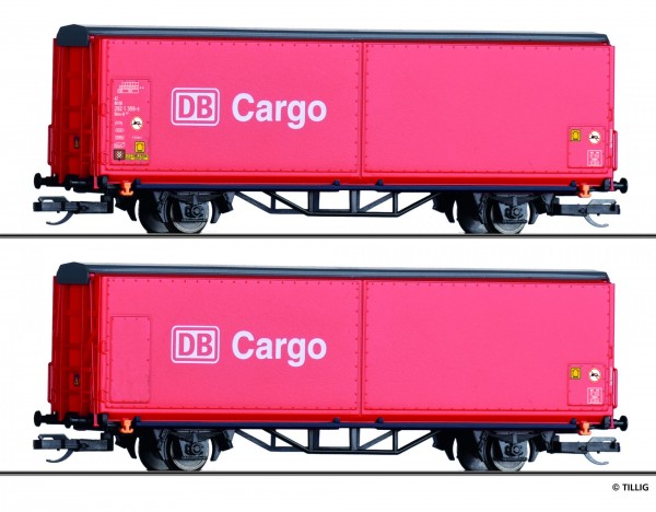 Tillig 01028 - TT - Schiebewandwagen-Einheit Hirrs-tt 325 der DB Cargo, Ep. V - ***Auslaufartikel***