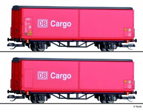 Tillig 01028 - TT - Schiebewandwagen-Einheit Hirrs-tt 325 der DB Cargo, Ep. V