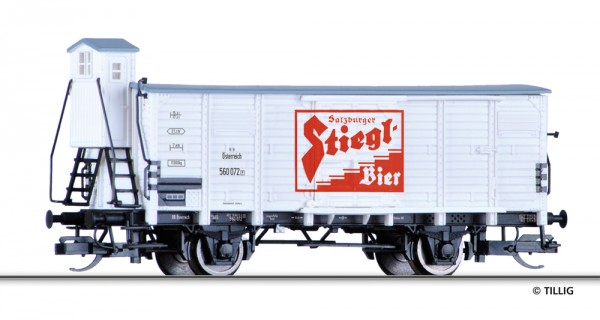 Tillig 17382 - TT - Gedeckter Güterwagen "Salzburger Stiegl-Bier" der ÖGEG, Ep. VI