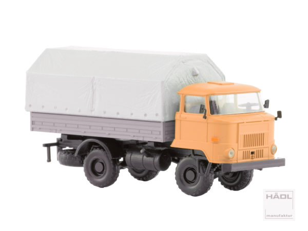 Hädl 121073-10 - TT - IFA L60 Pritsche/Plane mit sandgelbem Fahrerhaus