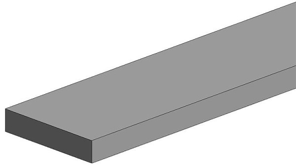 Evergreen 500100 - 10x Vierkantprofile, 350 x 0,25 x 0,50 mm