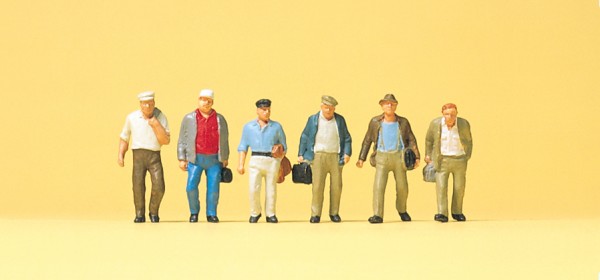 Preiser 74012 - 1:100 - 6x Pendler