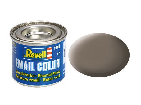 Revell 32187 - Email Farbe - erdfarbe, matt - 14 ml, RAL 7006