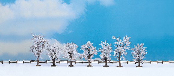 Noch 25075 - 7x Winterbäume, 8 - 10 cm