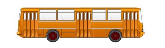 Gabor 12340801 - N - Ikarus 260 Stadtbus orange