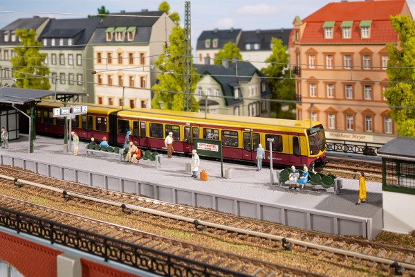 Auhagen 43688 - TT - Bahnsteig ohne Überdachung