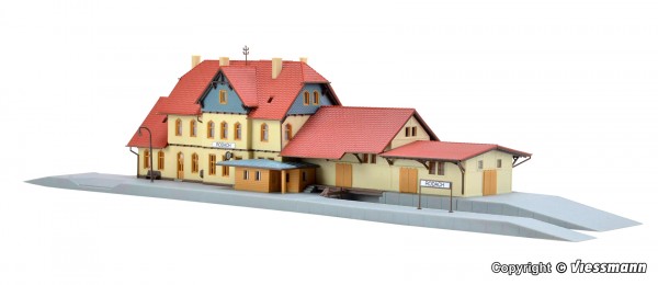 Kibri 36702 - Z - Bahnhof Rodach, L 33 x B 9 x H 6,5 cm