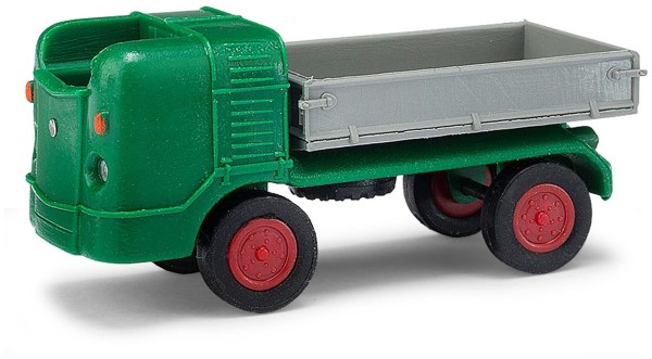 Busch 211003201 - N - Multicar M21 Dreiseitenkipper, grün