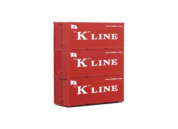 Piko 56220 - H0 - Container 3er-Set 20' K-Line