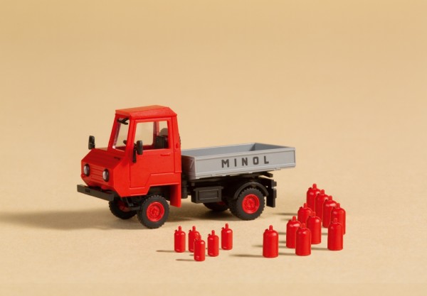 Auhagen 43681 - TT - Multicar M24 Pritsche Minol mit Gasflaschen
