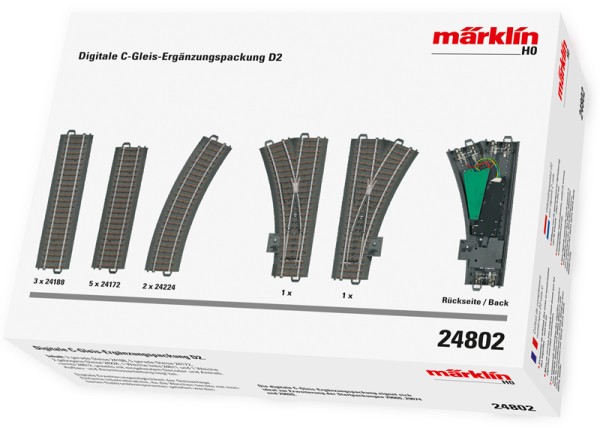 Märklin 24802 - H0 - Digitale C-Gleis-Ergänzungspackung D2