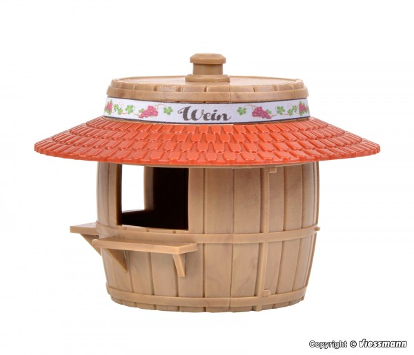 Kibri 38673 - H0 - Verkaufsstand Bier und Wein, Ø 5,7 x H 4 cm