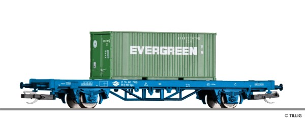 Tillig 17486 - TT - START-Containertragwagen Lgs der MAV, beladen mit einem 20 Fuß Container