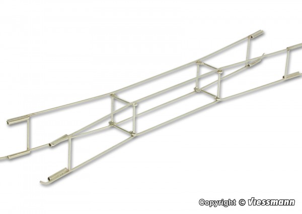 Viessmann 4146 - H0 - Fahrdrahtstück für Doppelkreuzungsweichen, 13,7 cm