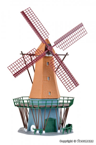 Kibri 39150 - H0 - Windmühle auf Fehmarn, L 16,5 x B 10,5 x H 23 cm