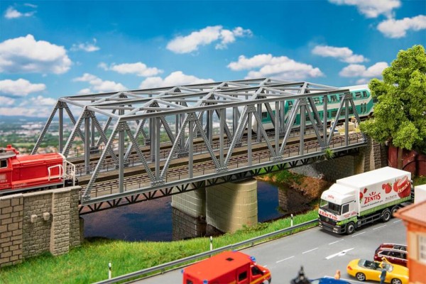 Faller 120497 - H0 - Stahlbrücke, 2-gleisig