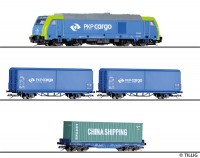 Tillig 01400 - TT - Einsteigerset-Güterzug mit Bettungsgleisoval der PKP, Ep. VI