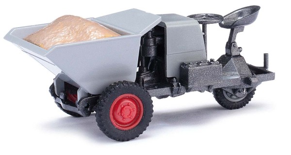 Busch 210006614 - H0 - MH: Dumper Picco 1 mit Kies, Grau