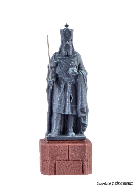 Vollmer 48288 - H0 - Karl der Große Statue, L 1,3 x B 1,5 x H 4,3 cm