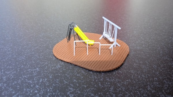 ME3D-SP-TT-01 - Resin Druck - ABS - Spielplatz "Doppelschaukel"