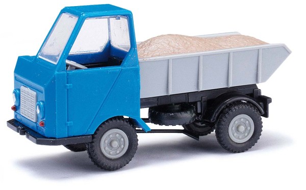 Busch 210013501 - H0 - MH: Multicar M22 Mulde mit Kies, Blau