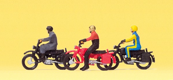 Preiser 10081 - H0 - Motorradfahrer auf Herkules
