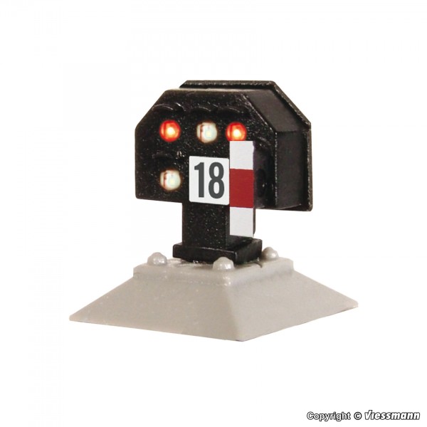 Viessmann 4728 - H0 - Licht-Sperrsignal nieder mit Multiplex- Technologie