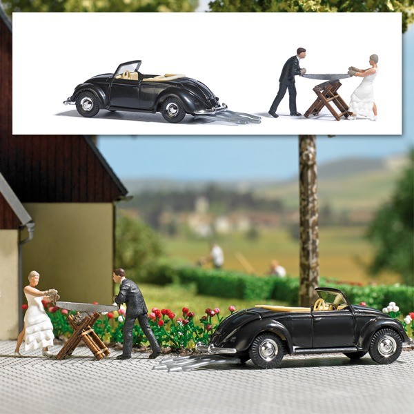 Busch 7980 - H0 - Action-Set: Hochzeit