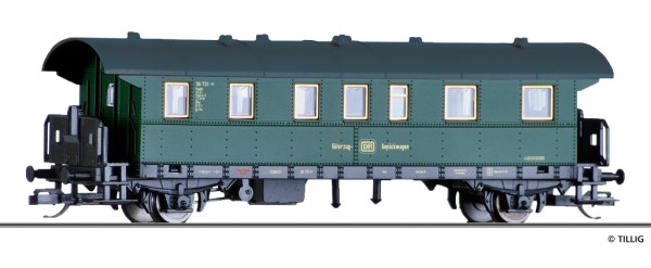 Tillig 13024 - TT - Behelfs-Güterzugpackwagen der DB, Ep. III