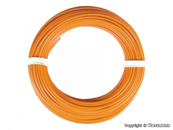 Viessmann 6869 - Kabelring 0,14 mm² orange, 10 m