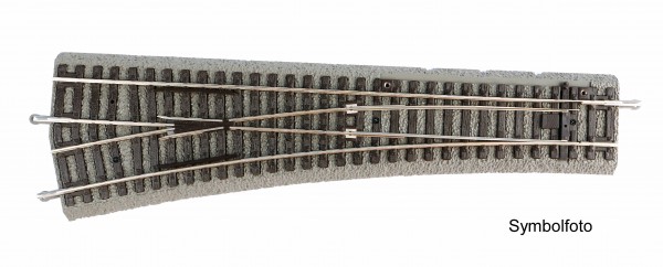Piko 55422 - H0 - 1x Bogenweiche BWL (links) mit Bettung