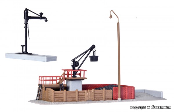 Kibri 37434 - N - Bekohlungsanlage mit Wasserkran