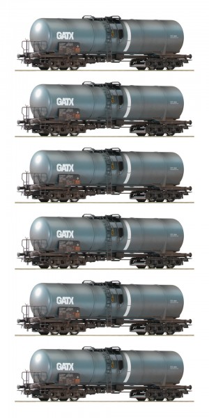 Roco 75972 - H0 - Display Kesselwagen "gealtert", GATX
