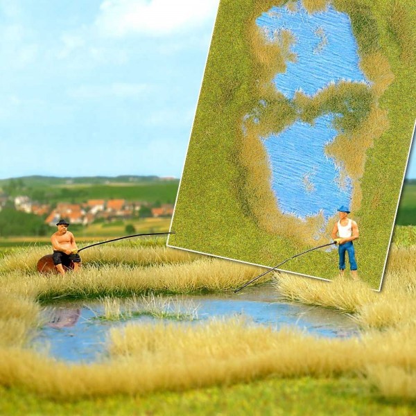 Busch 1312 - »Groundcover«-Bodendecker: See mit Ufergestaltung