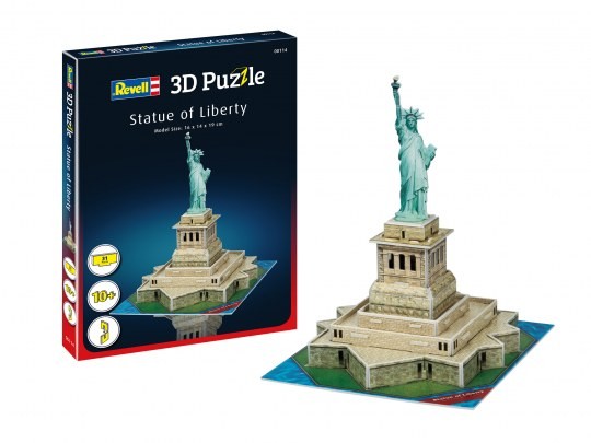 Revell 00114 - 3D Puzzle Freiheitsstatue, 160 x 160 x 190 mm