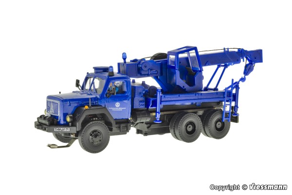 Viessmann 8071 - H0 - THW MAGIRUS DEUTZ 3-achs Bergekran mit Rundumleuchte, Funktionsmodell