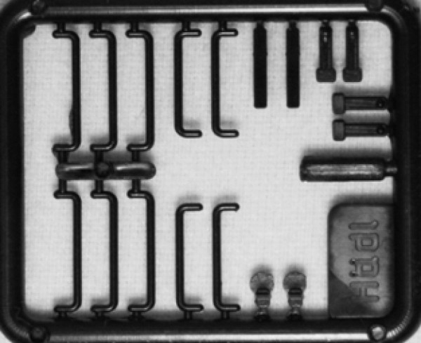 Hädl 912001-02 - TT - Zurüstteile für gedeckte Güterwagen schwarz