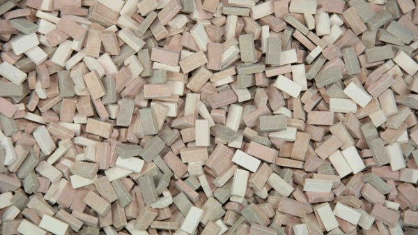 Juweela 28072 - H0 - ~6.000x Ziegel (NF) terrakotta mix